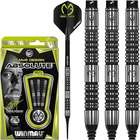 Amazon ダーツ バレル ウィンモー Winmau Mvg Michael Van Gerwen Absolute マイケル ヴァン ガーウェンモデル アブソルート 22g Soft ダーツ矢 通販