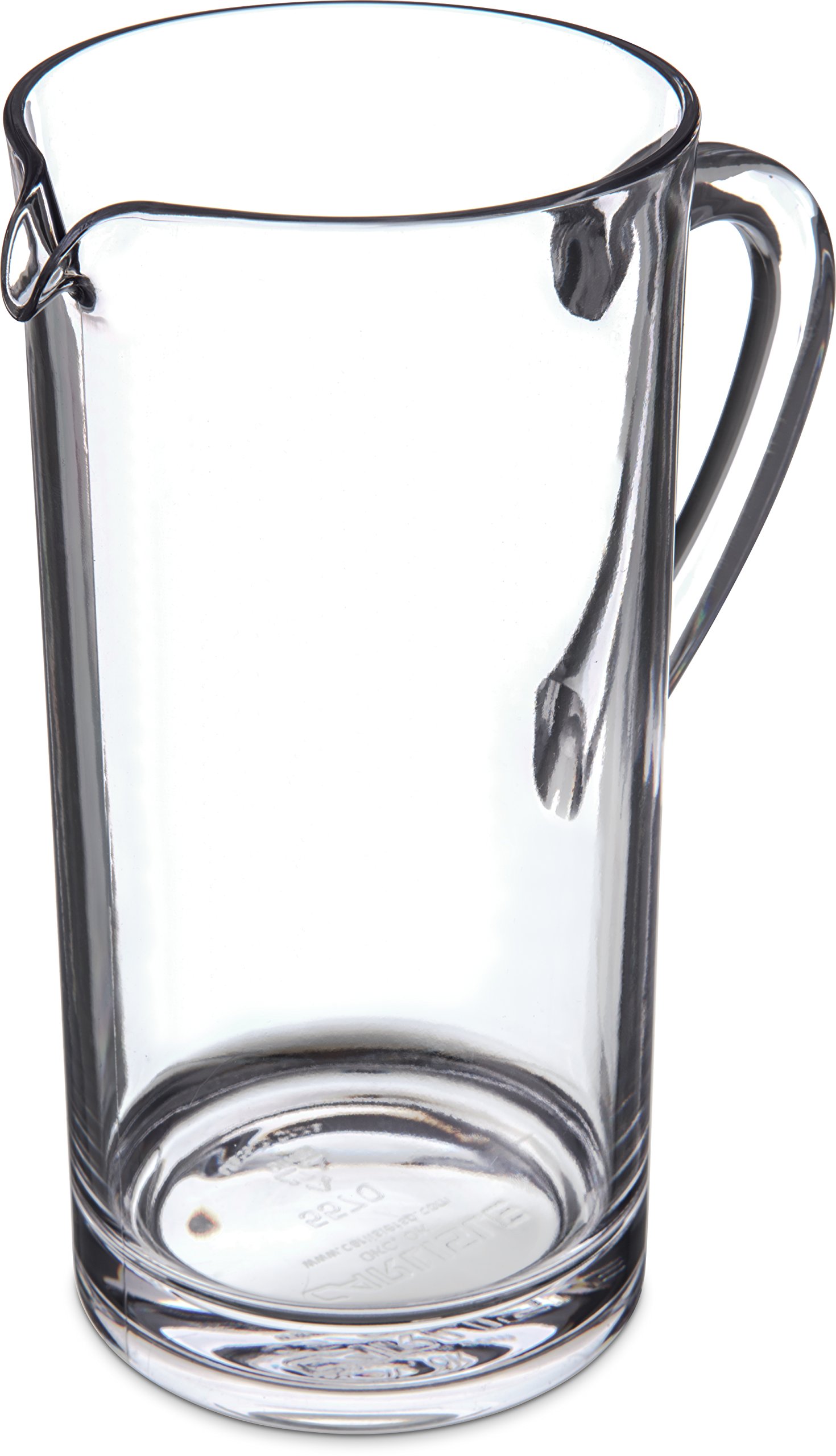 Photo 1 of Carlisle FoodService Products Elan Clear Pitcher Tall Pitcher, Plastic Pitcher for Restaurants, Catering, Kitchens, Plastic, 58 Ounces, Clear