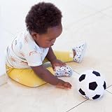 Playgro My First Football Integrated Rattle From 6 Months Black White view 4
