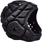 COOLOMG Soft Shell Flag Football Helmet 7v7 Rugby Helmet Scrum Cap Soccer Padded Headgear Adjustable Head Protector for Youth Kids Adults