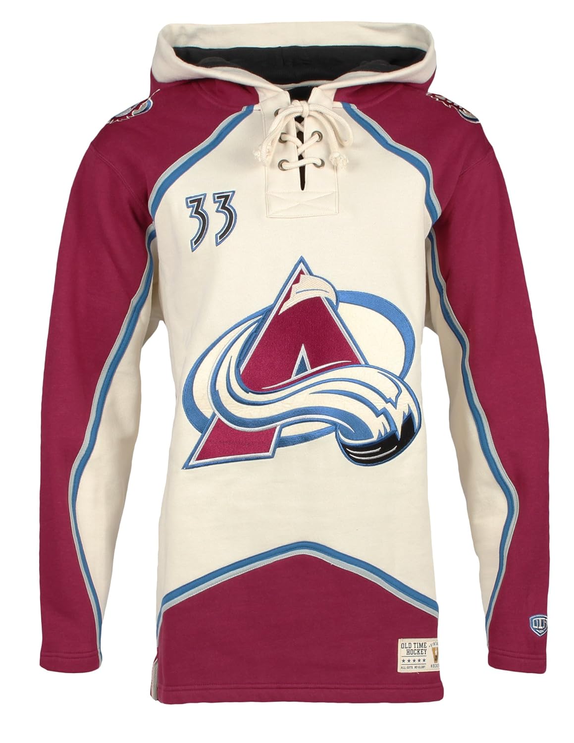 old time hockey nhl men's lacer heavyweight hoodie