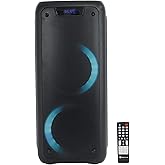 Rockville Rock Party 6 Dual 6.5" 200W Peak/50W RMS Battery-Powered Bluetooth Speaker, LED Lights, TWS Pairing, for Parties and Outdoor Events