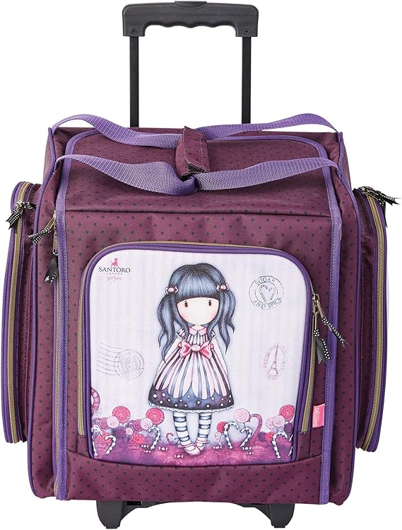 SANTORO GORJUSS Bolso Tote con Ruedas Sugar and Spice, Rosa, 49.1 x