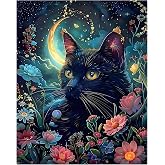 CRZMODE Cat Paint by Numbers Kit for Adults, Cat Paint by Numbers for Adults, Acrylic Painting Crafts for Home Decor Gift (16x20inch)