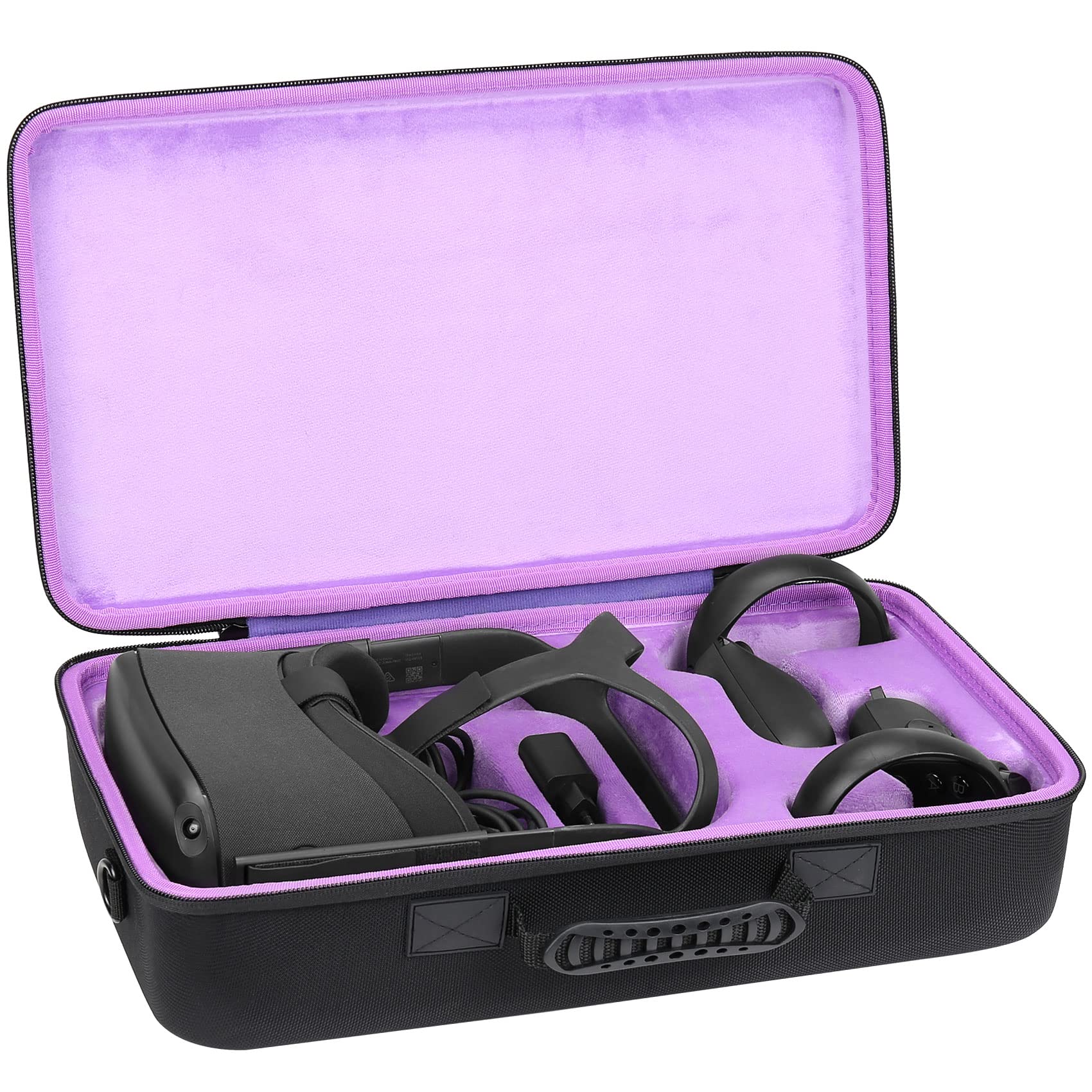 Khanka Case for Meta Quest 3S/Quest 2/Quest/Pico 4 All-in-One Headset,Hard Travel Carrying Storage Bag with Carry Handle and Shoulder Strap,Case Only