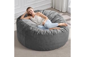 Bean Bag Chair Bean Bag Chairs for Adults Giant Bean Chairs with Velvet Cover, Large Bean Bag Chairs for Adults Beanbag Chair