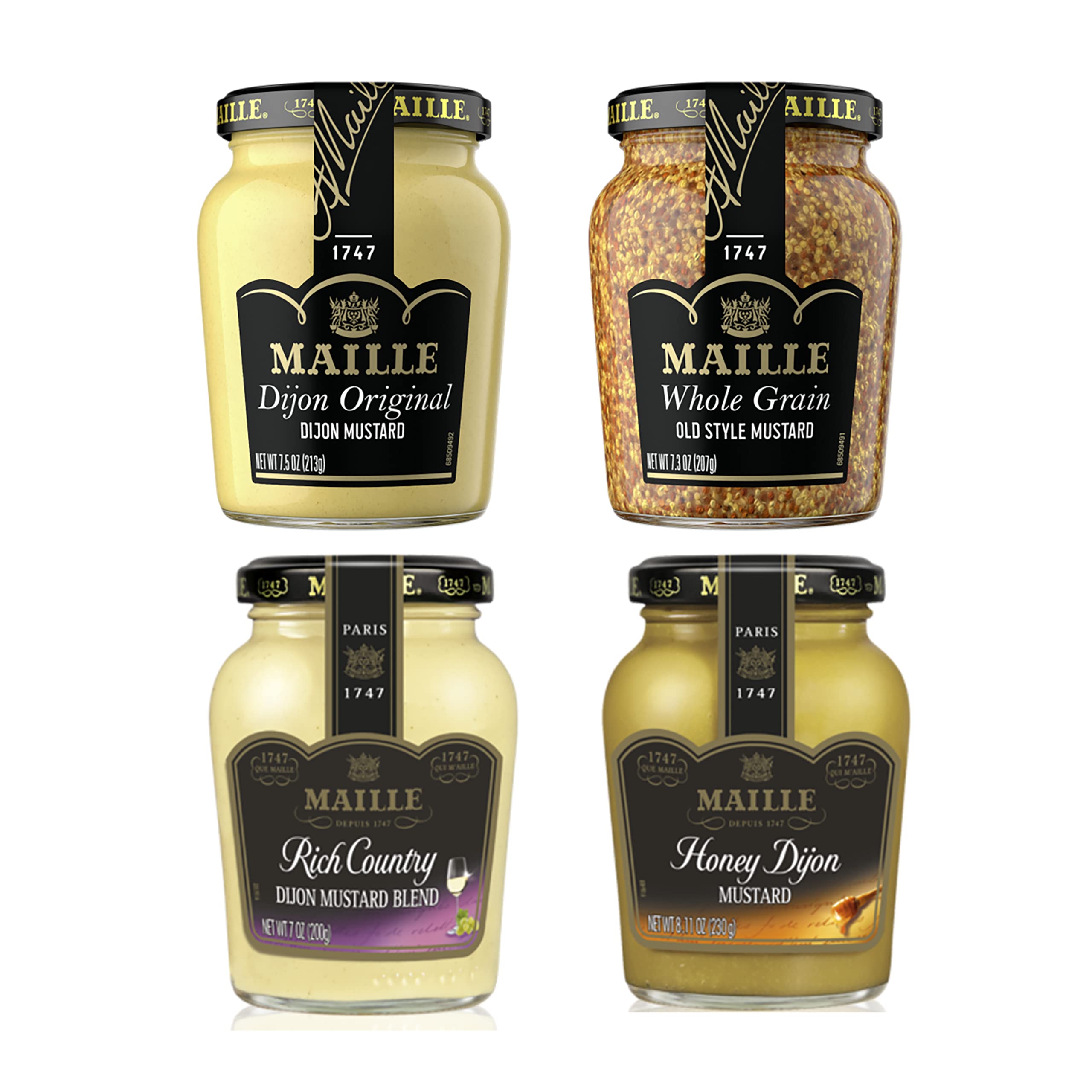 Photo 1 of *1/21/206* Maille Mustard Variety Pack 7 Oz, 4 Count