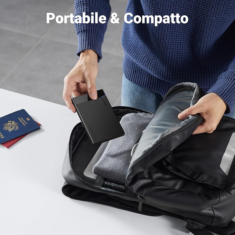 Case Esterno per Disco Rigido 2.5" USB 3.0 UASP 5Gbps