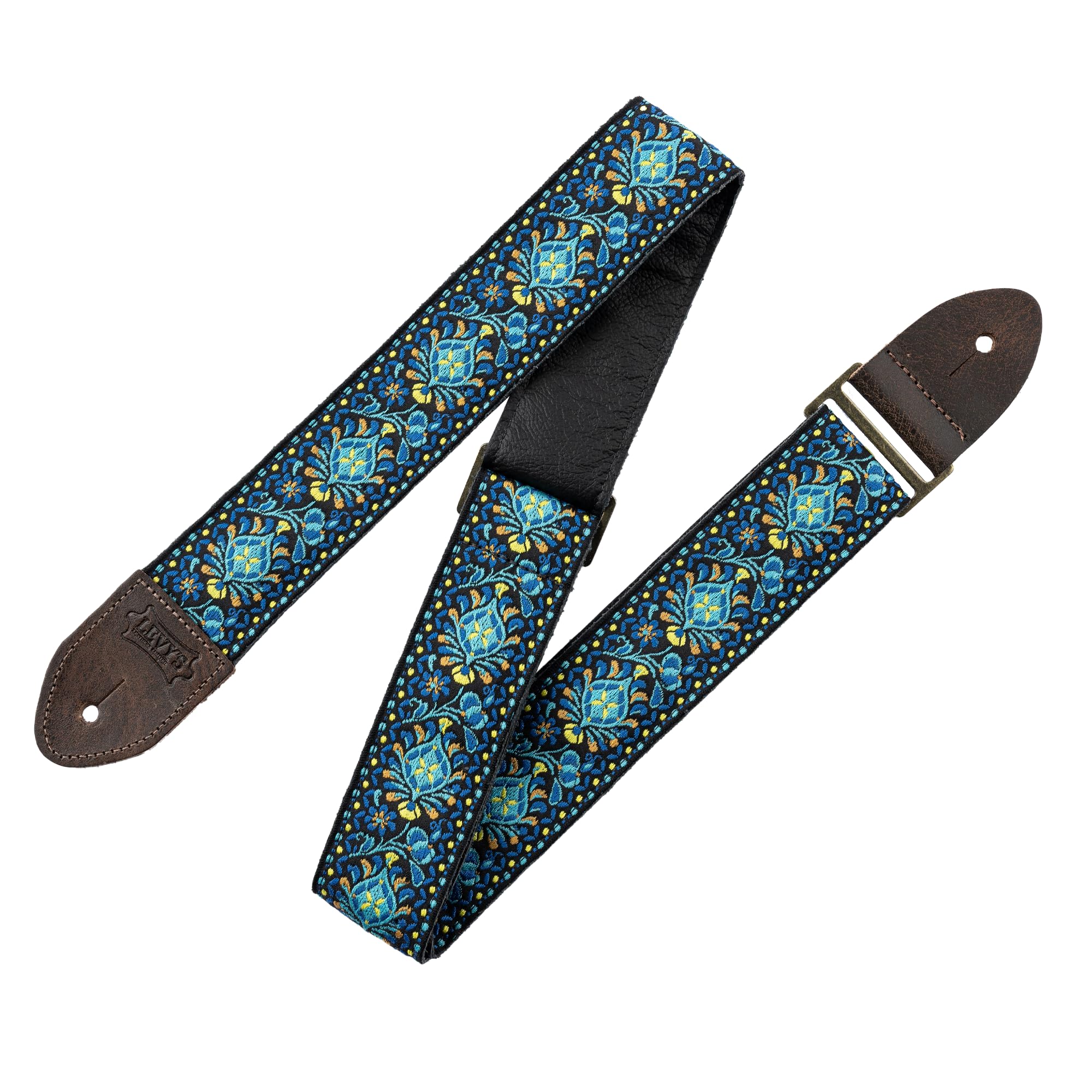 Levy's Leathers M8htv-04, 2 inch Jacquard Weave Guitar Strap with Vintage Hootenanny Design — image 1