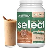 PEScience Select Vegan Protein Powder, Plant Based Protein Powder, Amazing Taste, Smooth Texture, Pea and Brown Rice Blend, Dairy Free, Lactose Free, Gluten Free - Cinnamon Delight, 27 Servings