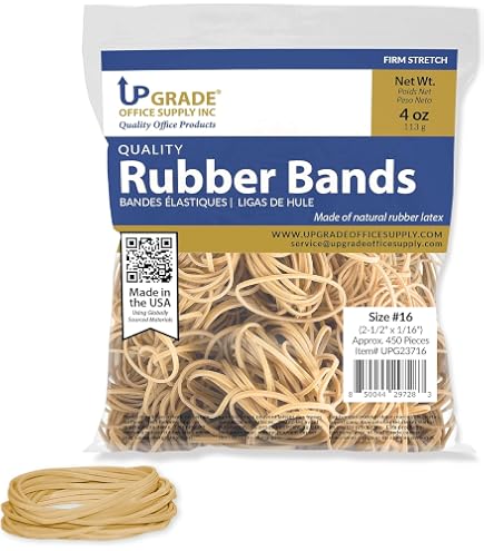 Alliance Sterling Rubber Band Size No.16 (2 1/2 X 1/16-Inch), 1 Pound Box (Approximately 2300 Bands Per Pound) - 24165