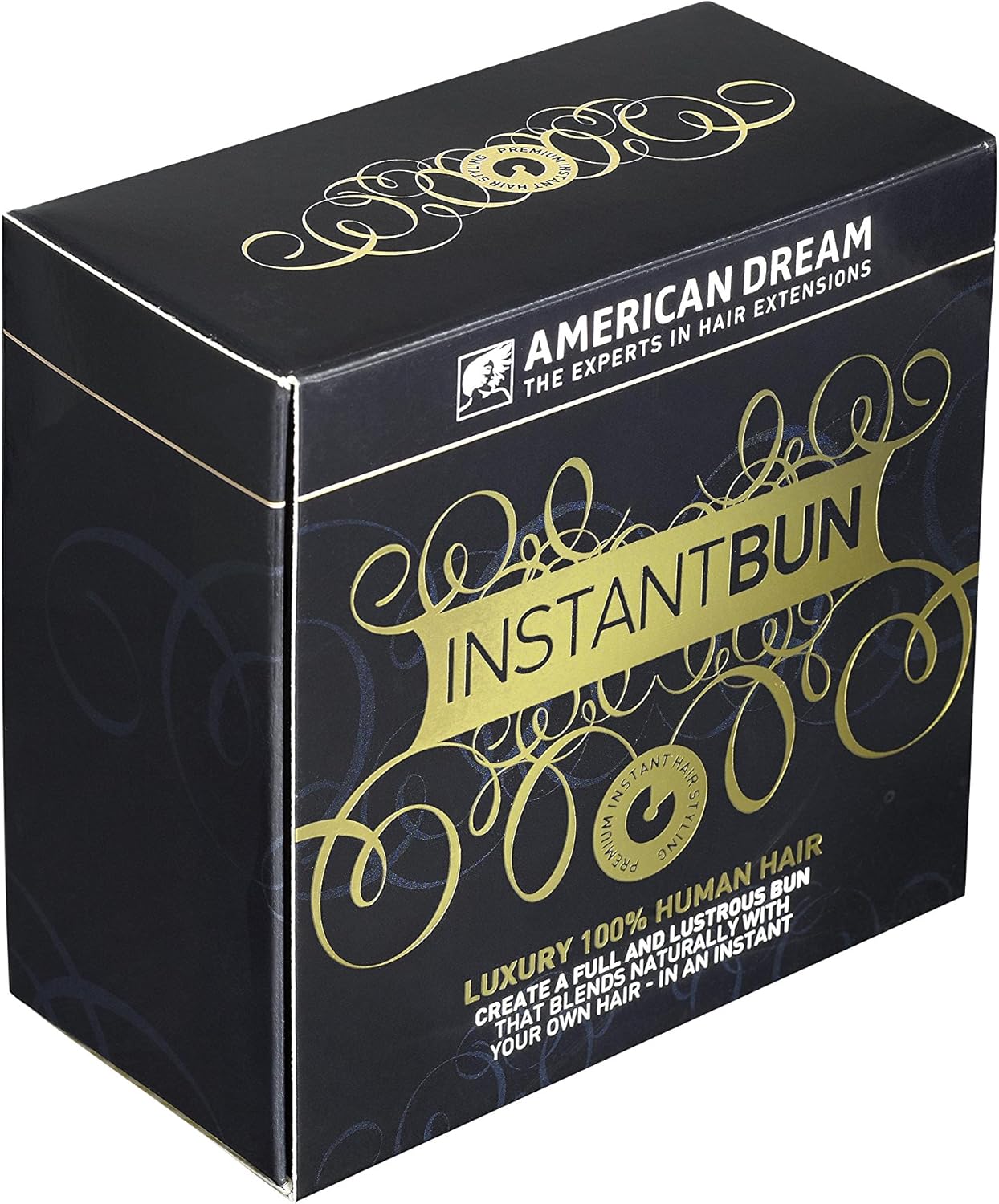 American Dream Medium Human Hair Bun, Medium Ash Brown Number 10 - Image 3