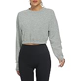 Bestisun Long Sleeve Workout Shirts Athletic Gym Yoga Crop Tops for Women