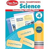 Evan-Moor Skill Sharpeners Science Workbook, Grade 4, Physical, Life, and Earth Science, Activities, Human Body, Glaciers, Earthquakes, Volcanos, Erosion, Digital, Water, and Sound Waves, Homeschool