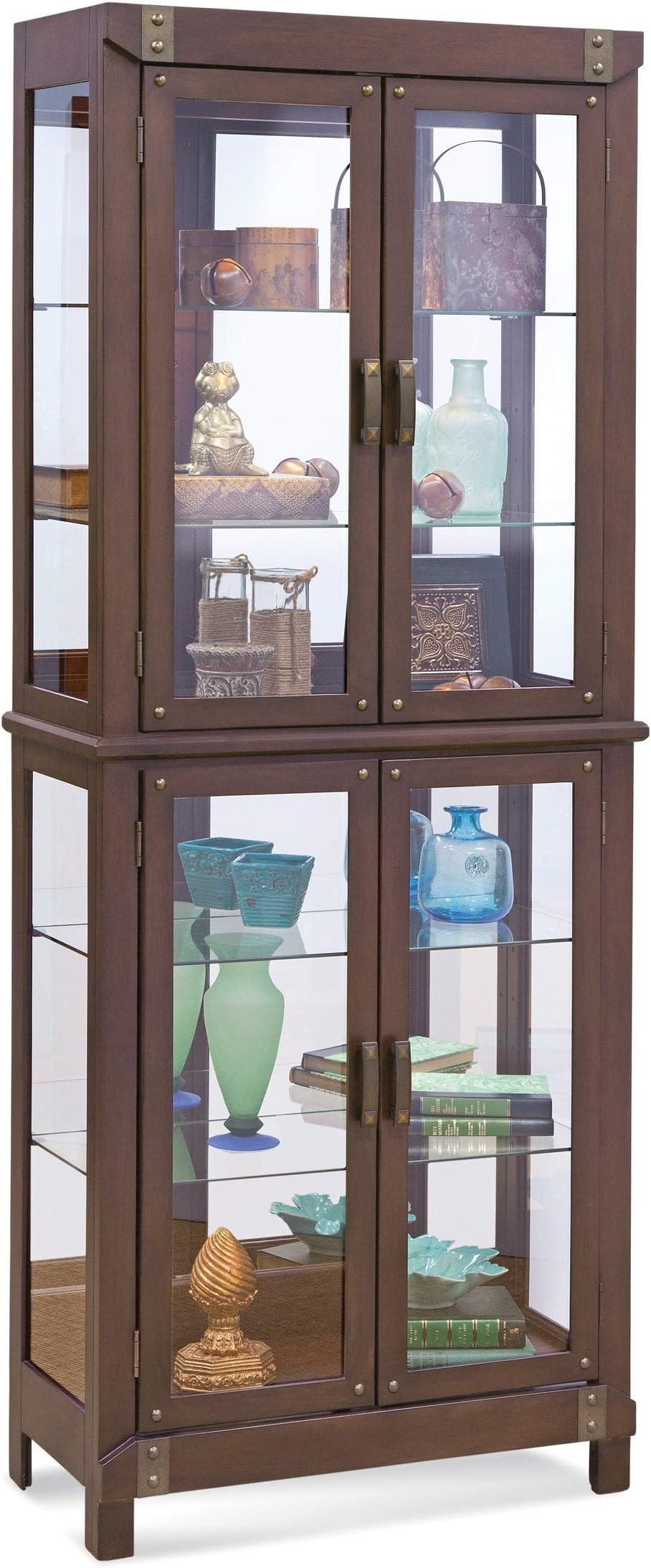 Philip Reinisch Tribeca I Curio Cabinet, Espresso Finish