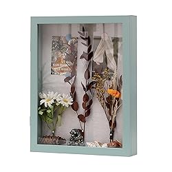 DEMAIKE 8x10 Shadow Box Frame with Linen Back, Wood
