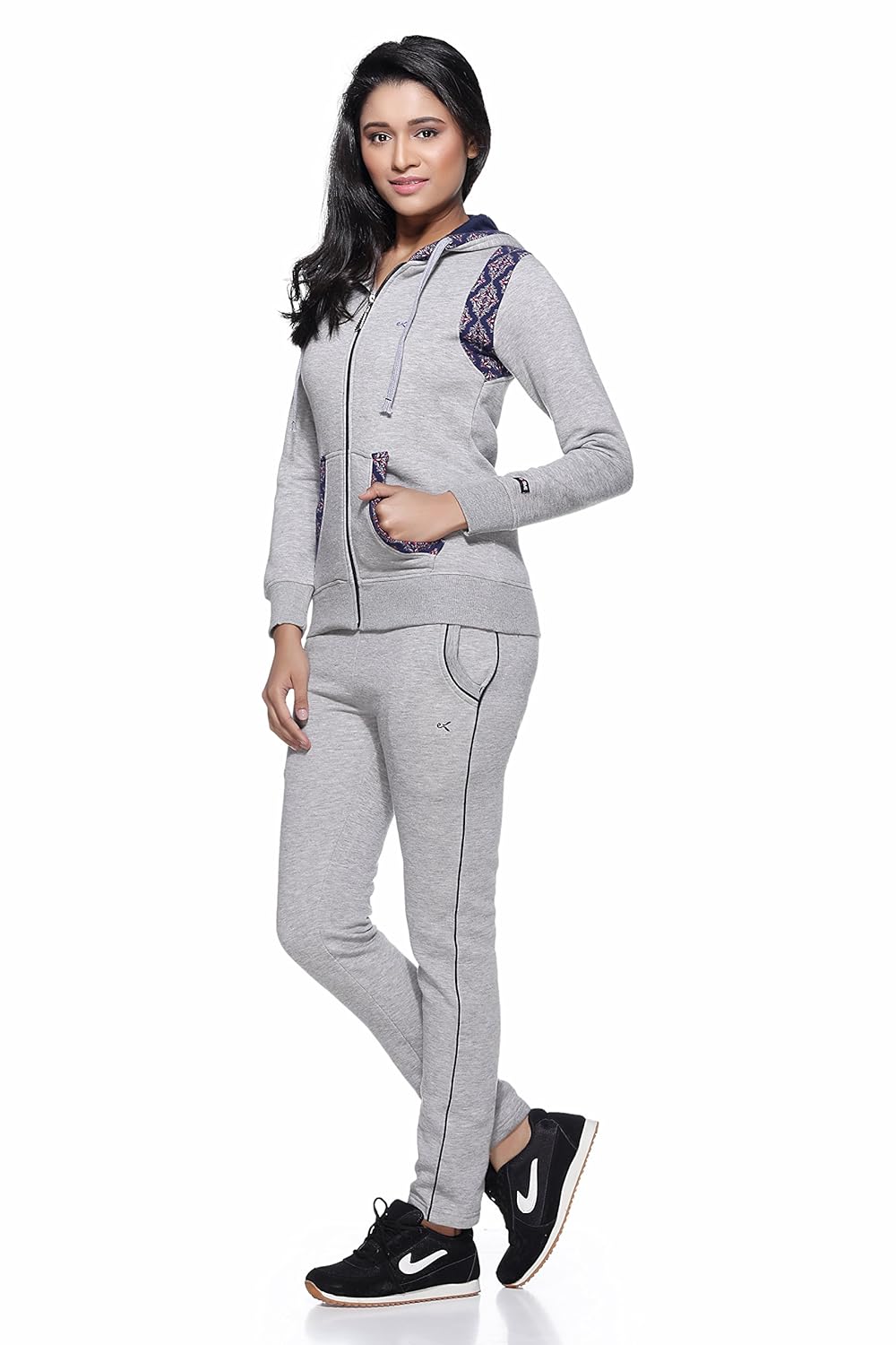 ex10sive fleece greymelange active wear tracksuit