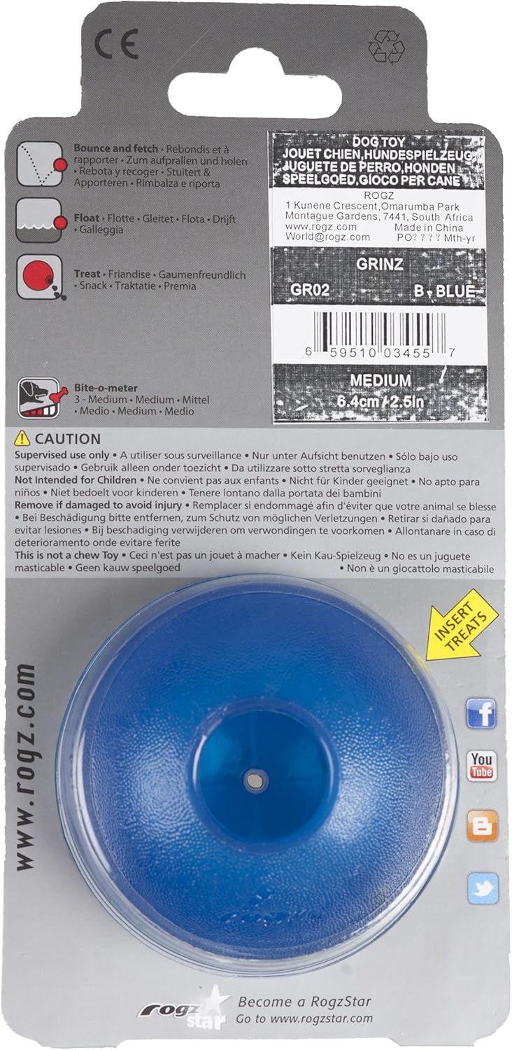 Rogz Grinz, Blue, Medium (2.5 in) - Image 4