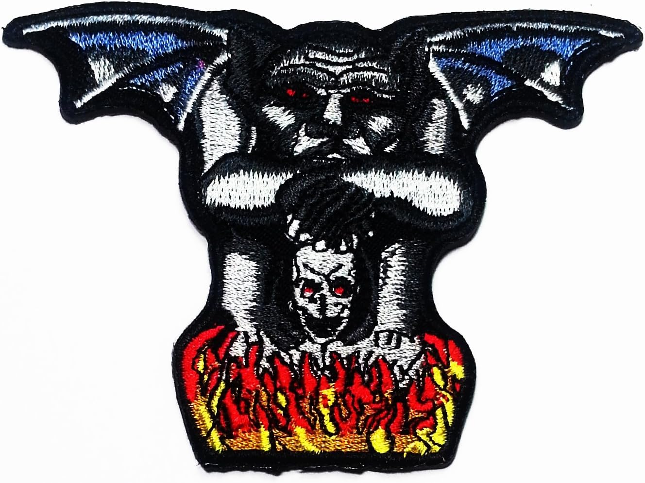 Winged Gargoyle - Tattoo Art Sew / Iron on Embroidered Patch New with High Quality for Your Cloth By Jupeter