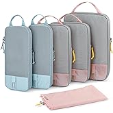 BAGSMART 6 Set /4 Set/2 Set Compression Packing Cubes for Travel, Lightweight Luggage Organizer Bags, Durable Space Saver Bags Travel Essentials