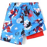 Disney Marvel Star Wars Swim Trunks Spiderman Hulk Toy Story Boy Short6M-9Y | Officially Licensed UPF50+Compression Liner Swim Shorts,Quick-Dry Swimwear,Kid Cars Lightning Mcqueen Stitch Lion King Mickey