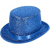 Barelove Top Hats for Men Women Adults, Shiny Magician Hat Tuxedo Hat Victorian Dress Up Christmas Top Hats