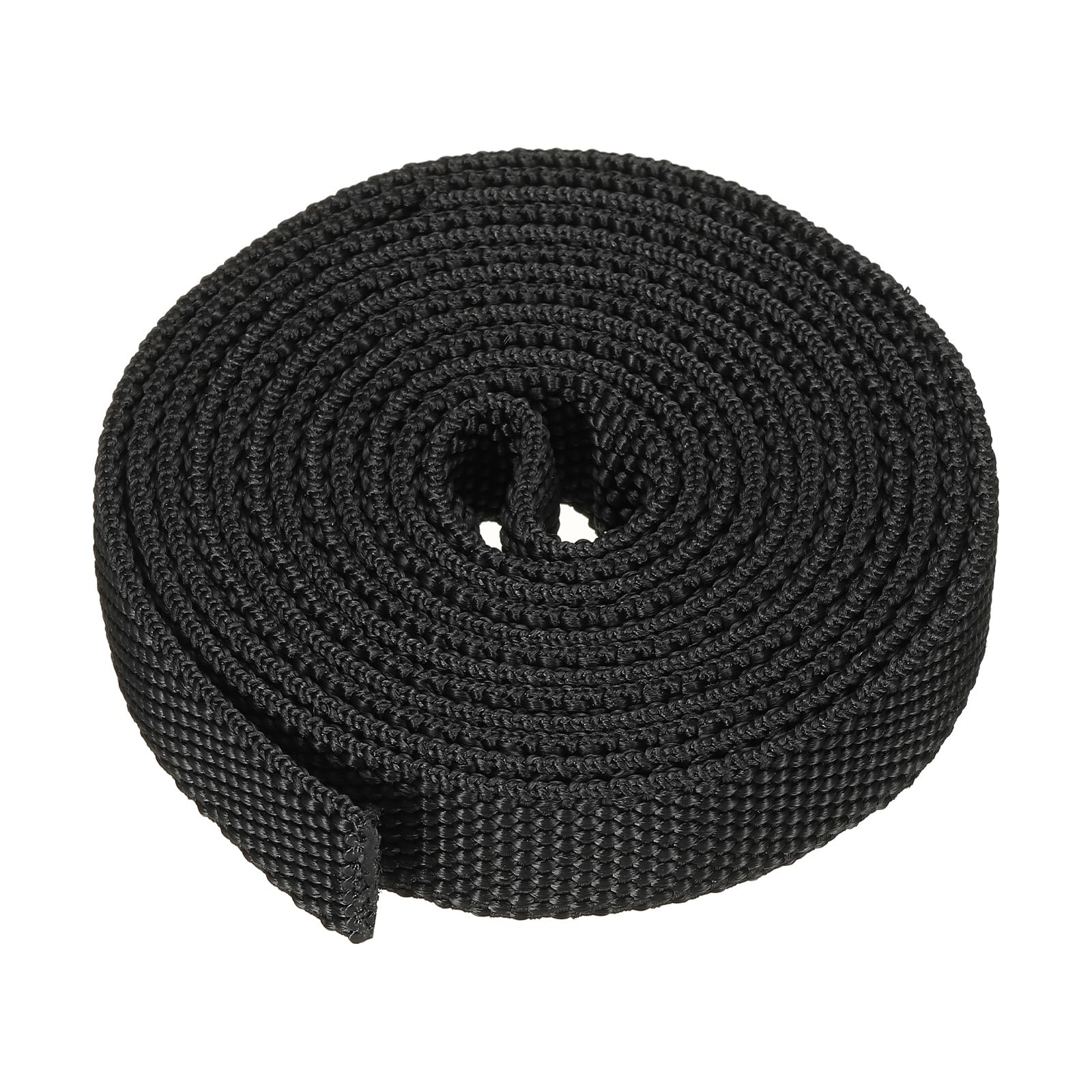 PATIKIL 0.4" Dia 6.5FT Nylon Protective Hose Sleeve, Cable Cover Sheath Protection for Welding Tig Torch Hydraulic Hose, Black