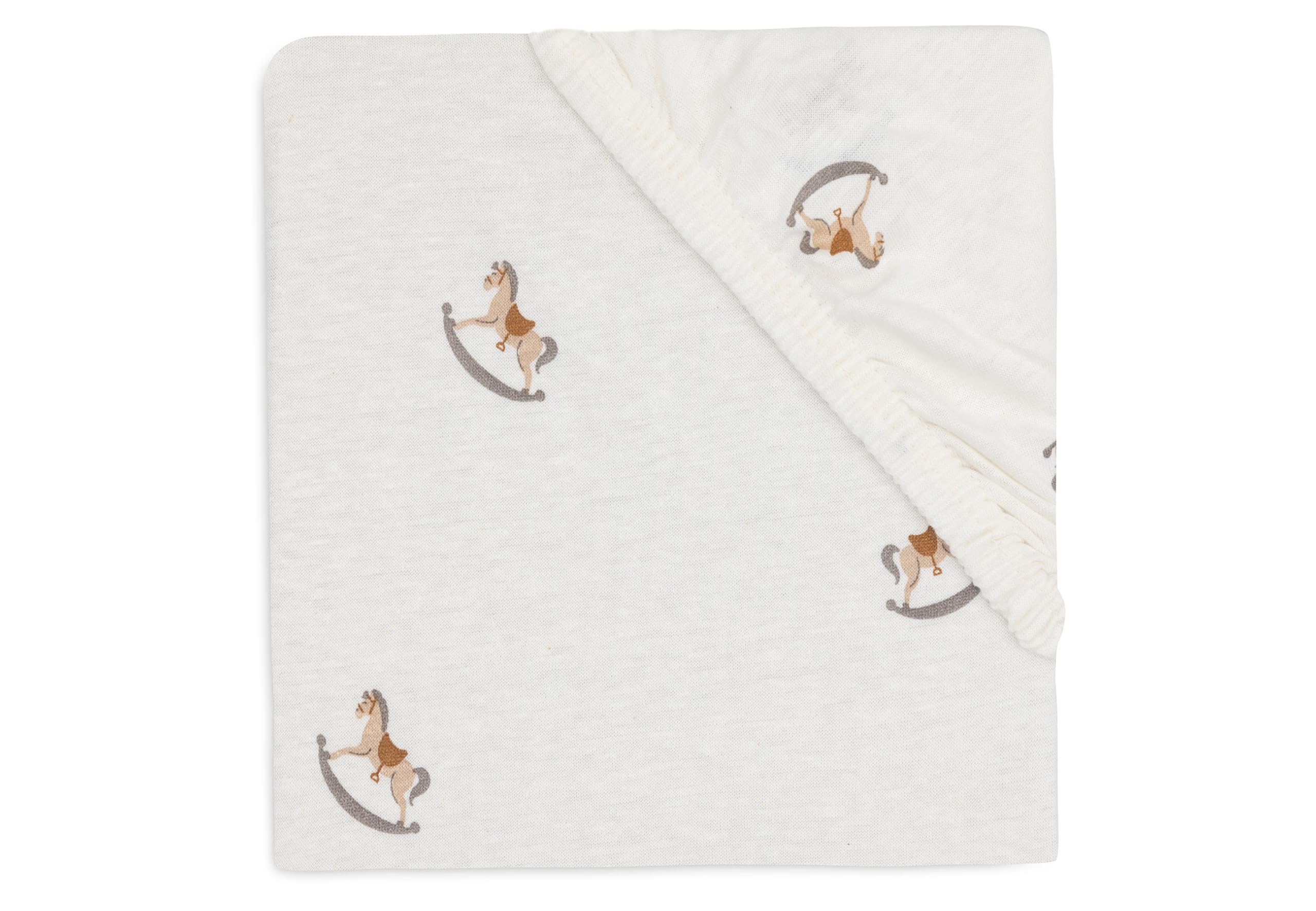 Jollein Jersey Fitted Sheet for Children's Bed Nostalgic Ride 60 x 120 cm 100% Cotton Oeko-Tex Certified — image 1