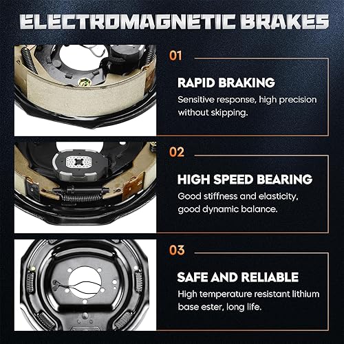 Dexter 12 In. X 2 In. Electric Brake Assembly - Left Hand / 6k - Foto 8