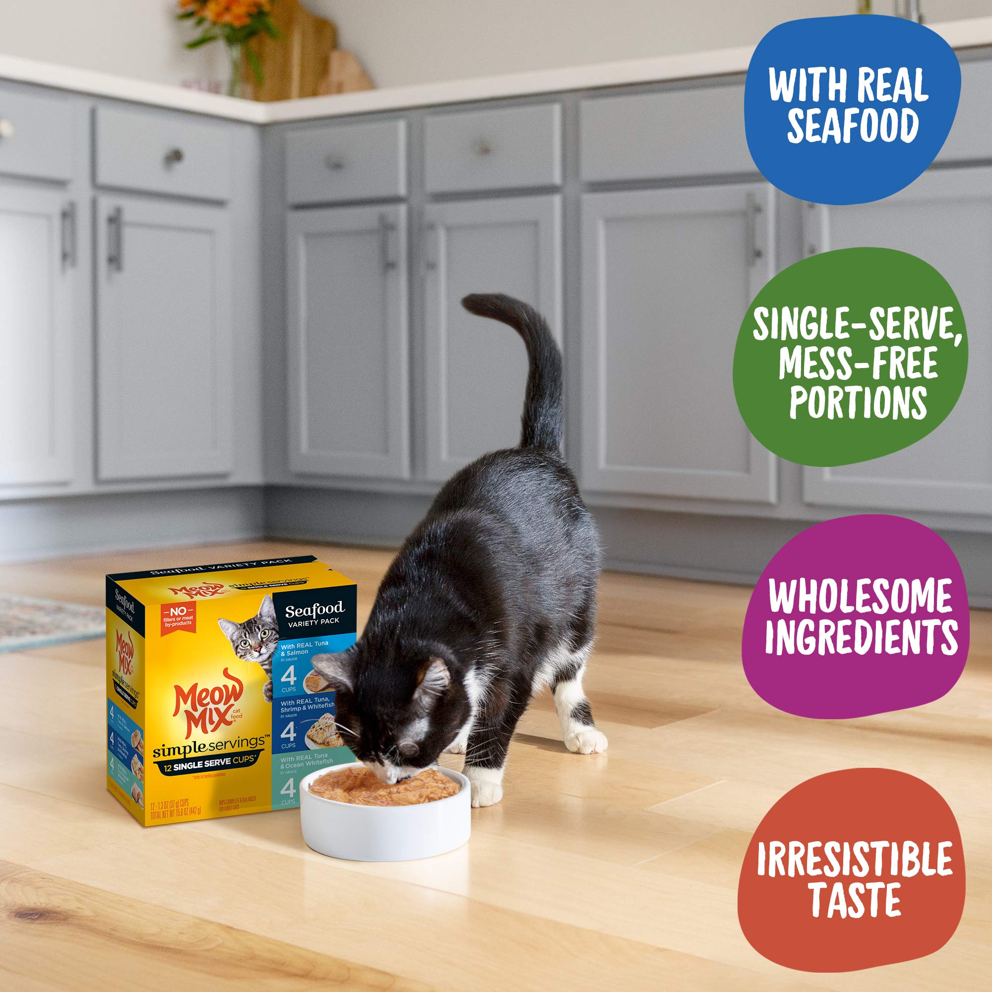 Meow Mix Simple Servings Wet Cat Food, 1.3 Ounce Cups The Cat Site