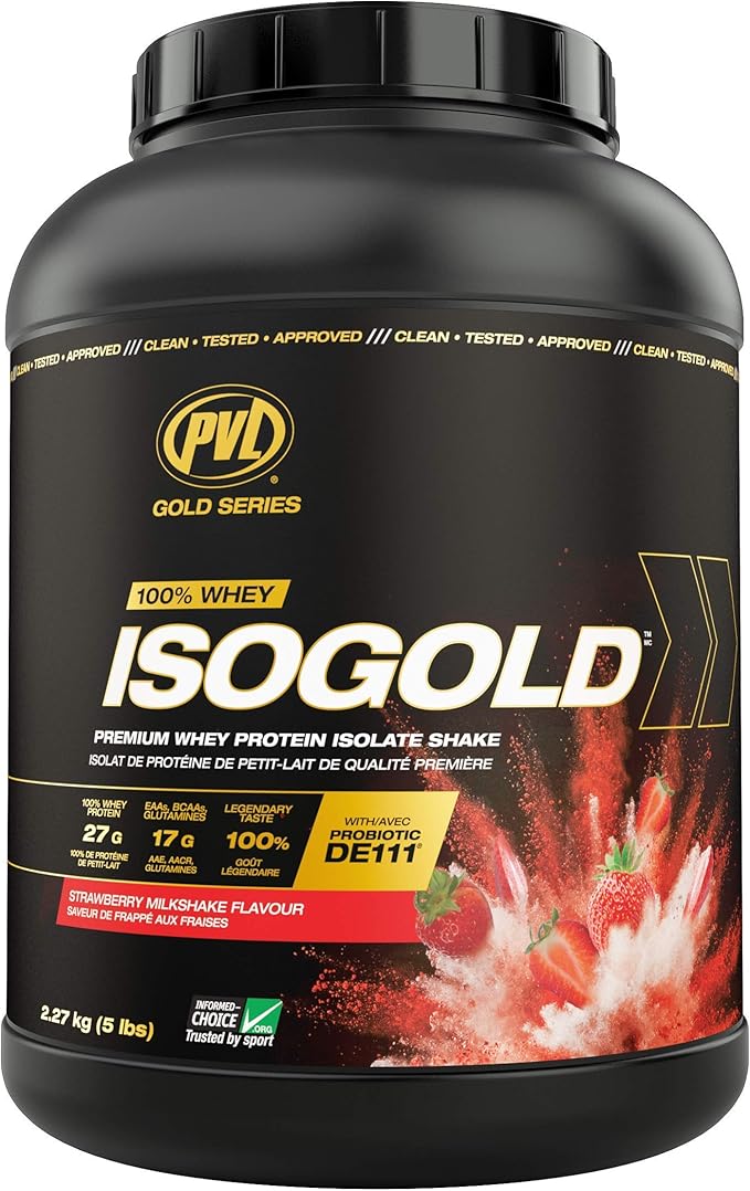 PVL ISO GOLD Grass Fed Premium Isolate 100 Whey Protein Powder