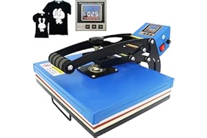 ROYAL PRESS RoyalPress 12" x 15" Industrial-Quality Intelligent Memory Digital Sublimation Heat Transfer Machine T-Shirt Heat Press Machine, 12" x 15", Blue