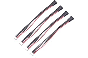 Readytosky JST-XH 4S LiPo Battery Balance Charging Extension Wire Cable 20cm 22AWG for RC Quadcopter Lipo Battery Charger(4PCS)