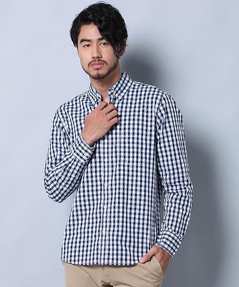 Amazon Co Jp Harvard ハーバード ギンガムシャツ メンズ 服 ファッション小物