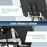 VONLUCE Adjustable Massage Bed 3 Section Steel Frame 330lbs Capacity Black view 5