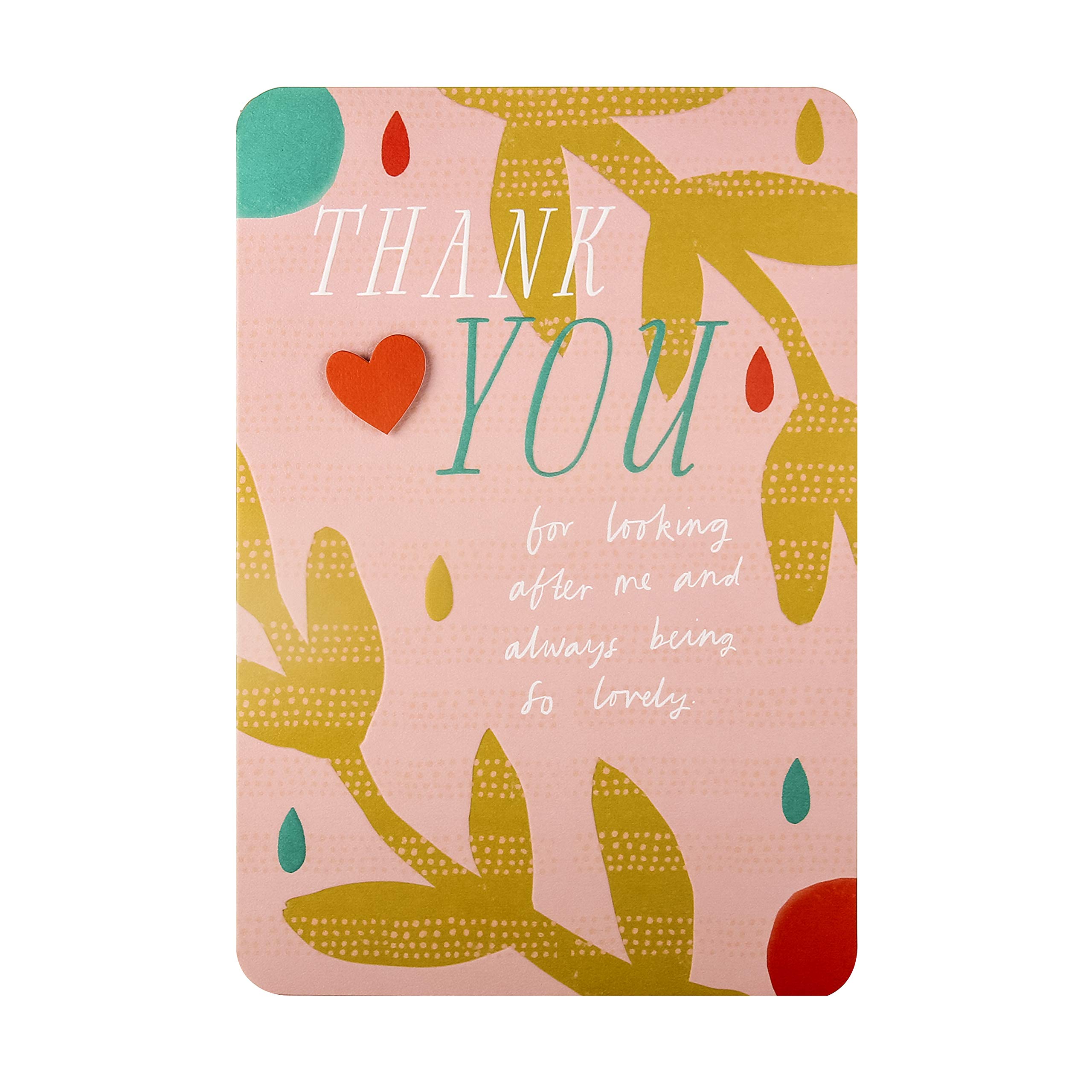 Mother's Day Thank You Card from Hallmark - Embossed Foliage Design