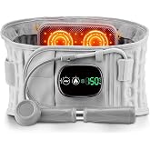 ERHIVORA Decompression Back Belt with Red Light Heating and Massage, Back Reliever, Inflatable Back Brace for Spinal Lumbar Woman Men Heating Pad