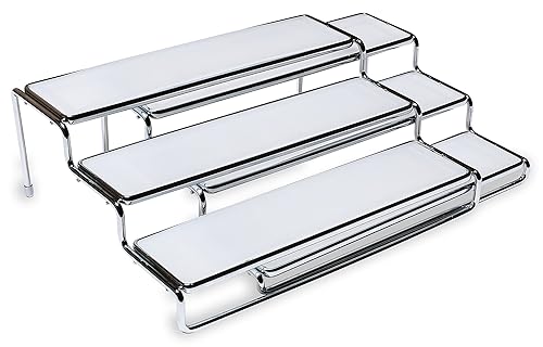 Deco Brothers Spice Rack Tier Expandable Shelf Organizer, Chrome