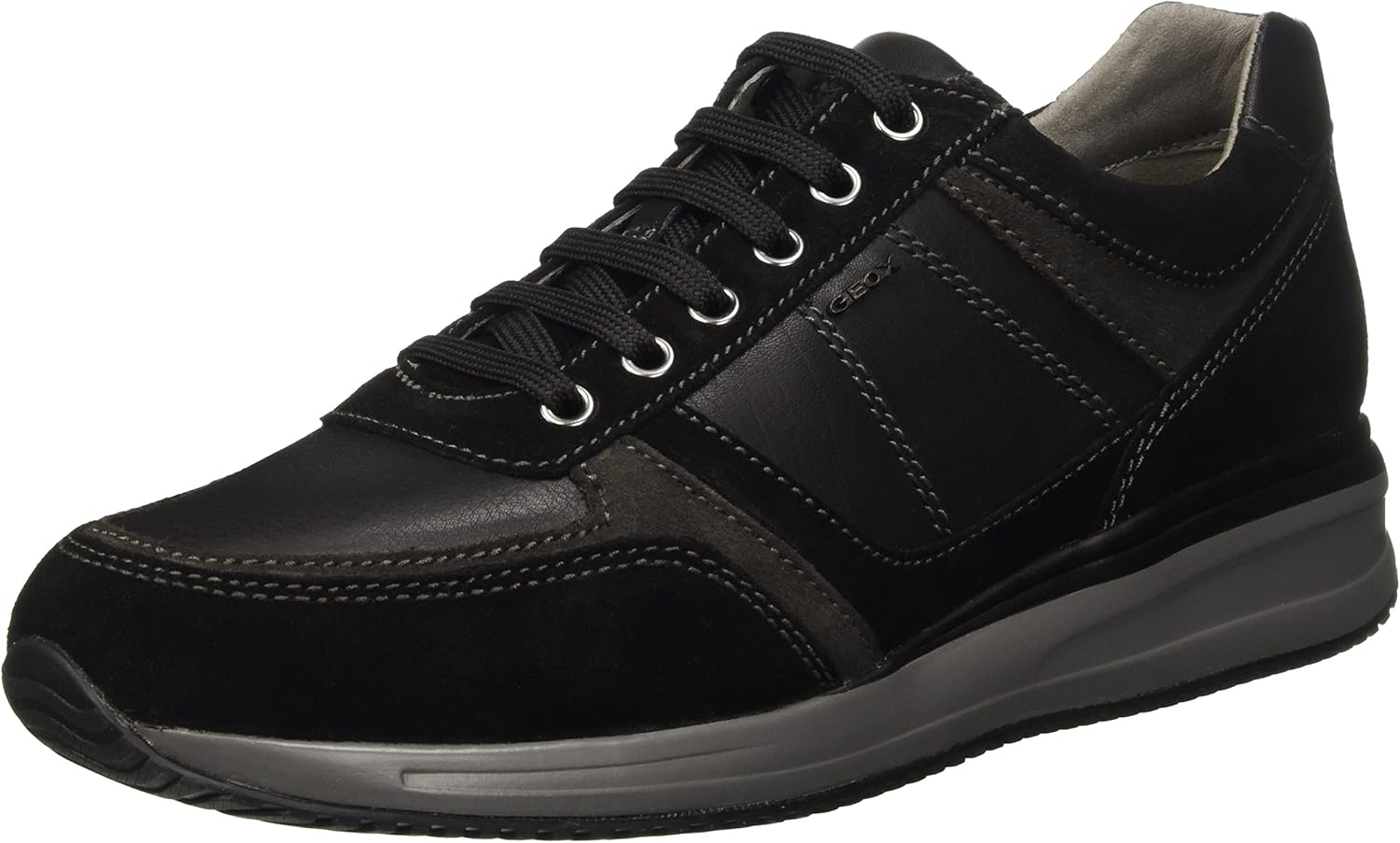 Scarpe Da Ginnastica Geox U Rieti A Uomo - In Sintetico, Suola Gomma, Colore White/off White - Foto 4