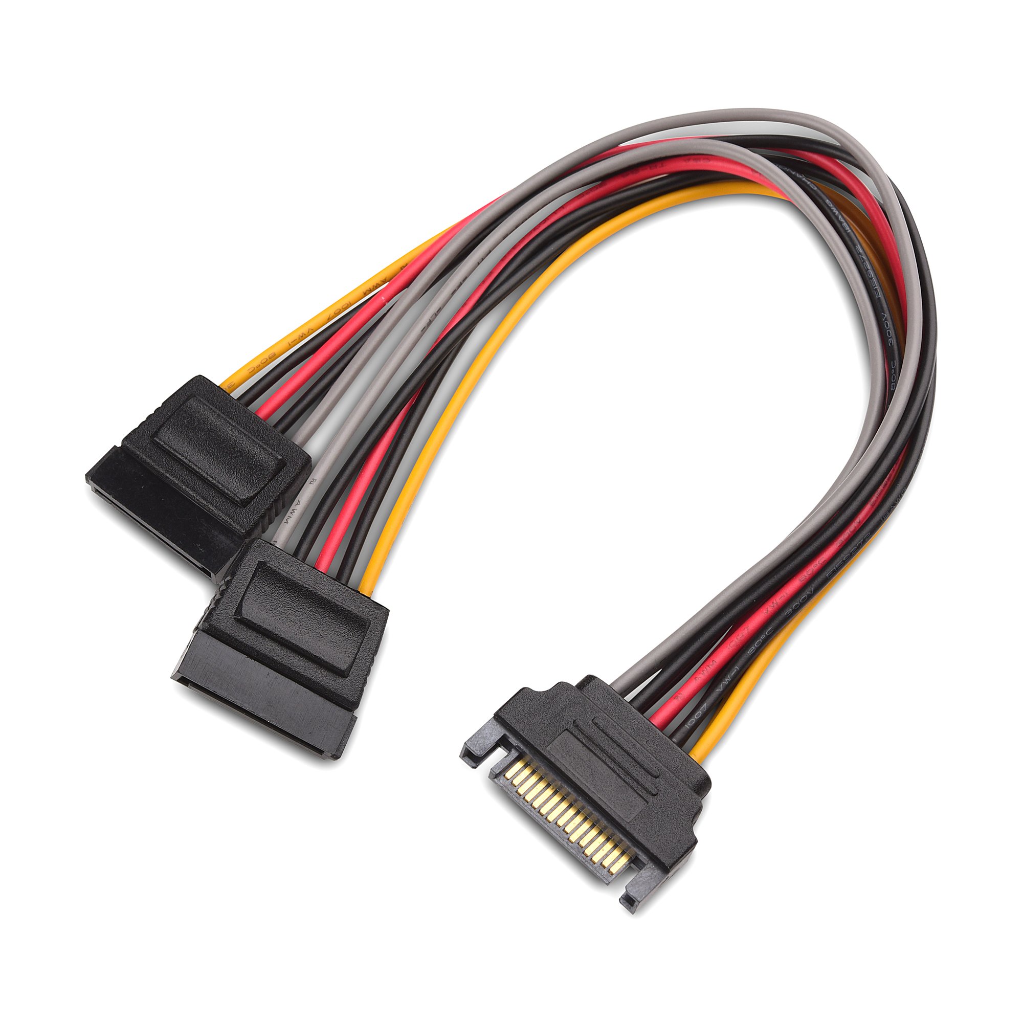 Cable Matters (3 Pack 15 Pin SATA Power Y-Splitter Cable - 20cm