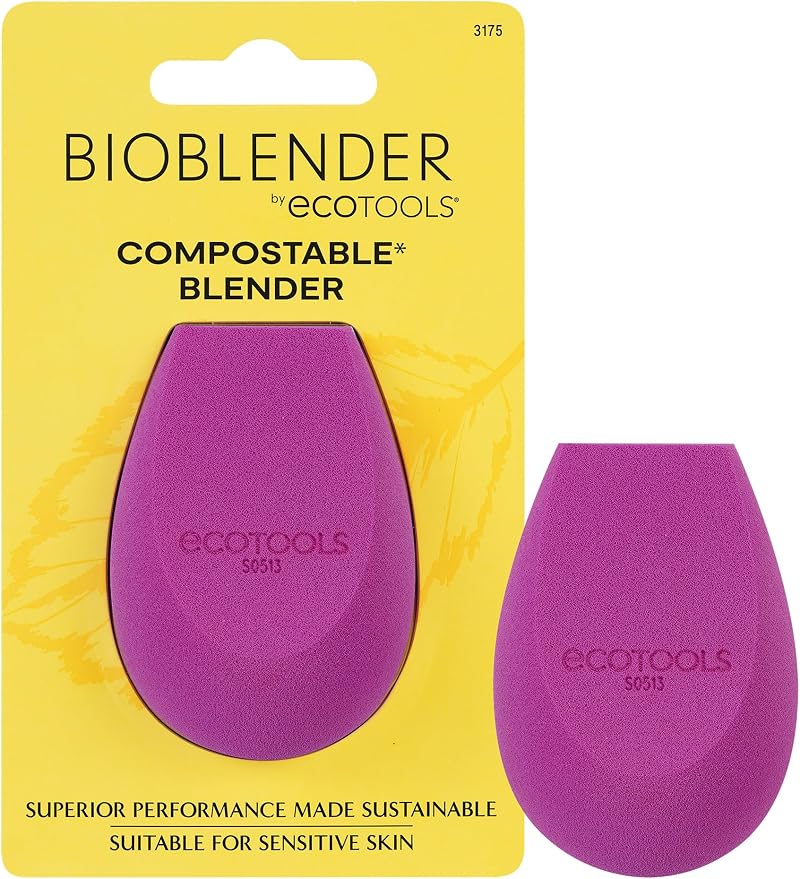 EcoTools Bioblender Makeup Sponge Compostable Vegan Purple 1 Count