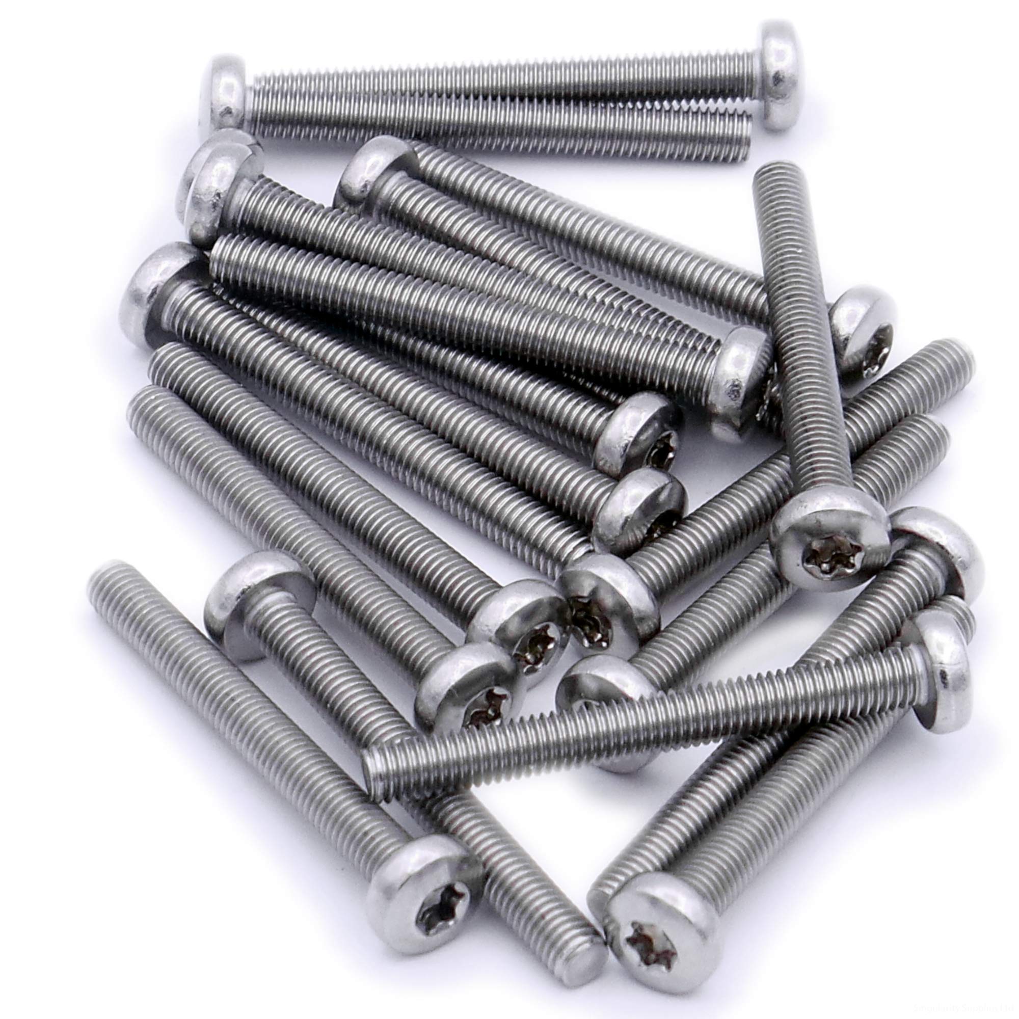 M3 (3mm x 40mm) TX Pan Machine Screw (Bolt) - Stainless Steel (A2) (Pack of 20)