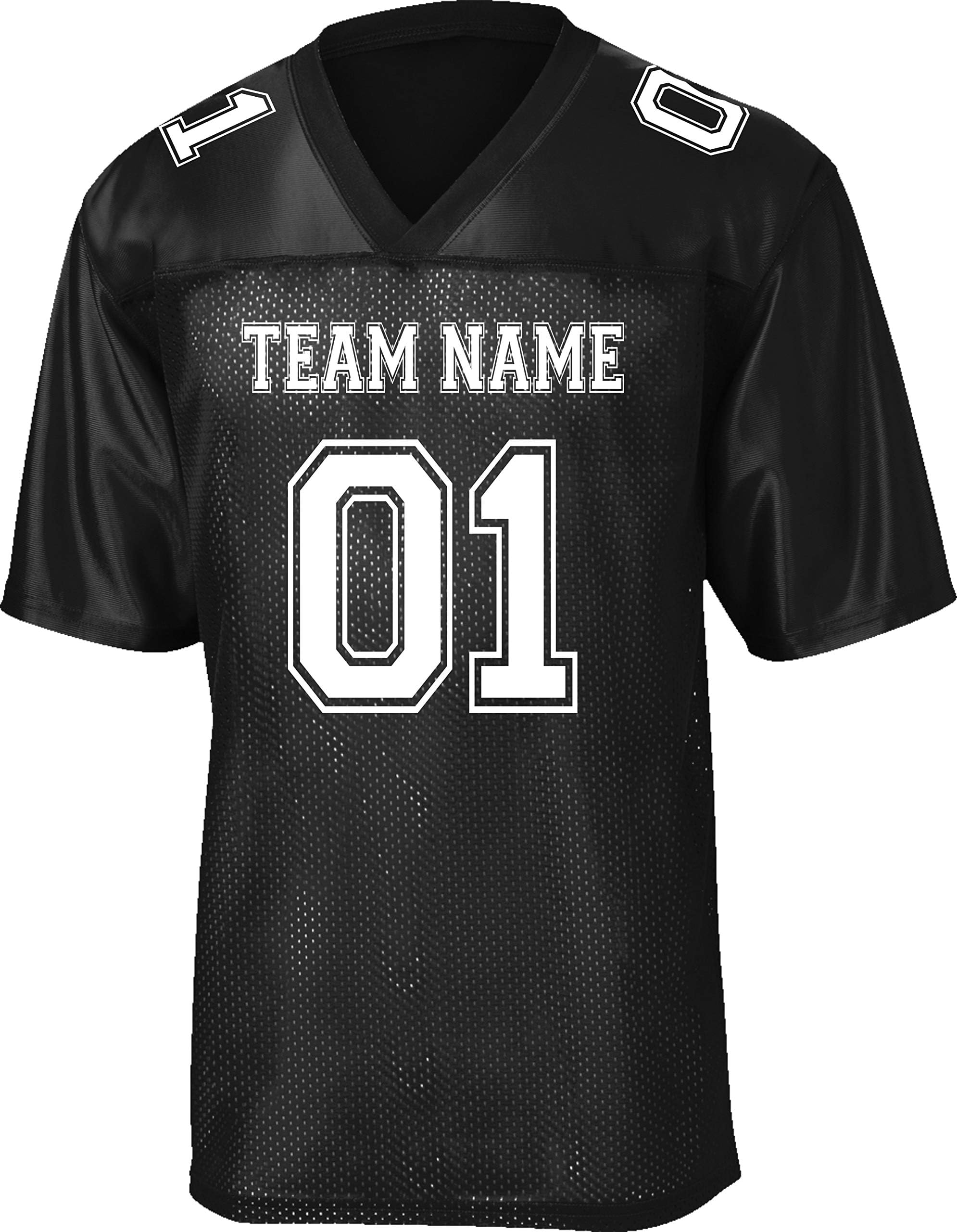 SILVERFISHCustom Practice Football Jersey Unisex Adult - Personalized Add Your Team, Name, and Number