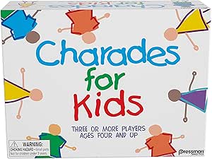 Pressman Charades for Kids -- The 'No Reading Required' Family Game, 5"
