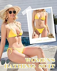 Women Two Piece Bikini Swimsuits Sexy Metal Ring