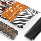 SDSNTE Lock-in Gutter Guard, 6 Inch X 120 Ft, Black, 40 Packs | Gutter Protection Covers, Leaf Micro Mesh Screens, Fits K Style Gutter, Durable Coated Steel