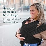 Koala Babycare Baby Sling Easy to Wear Ergonomic Support Black view 9