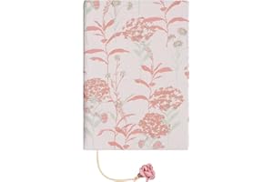 Tofficu Book Covers: Soft Cloth Book Protector with Floral Pattern - Adjustable Book Sleeve for Hardcover, Notebook, Bible, Planner