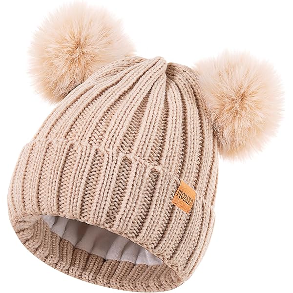C.C Hatsandscarf Exclusives Cable Knit Double Pom Winter Beanie
