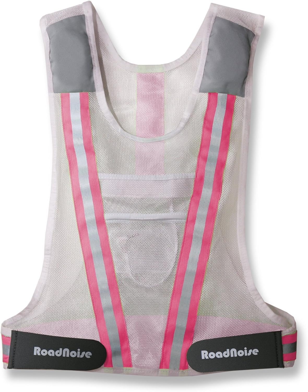 Running Vest with Speakers Hot Pink Reflective (X